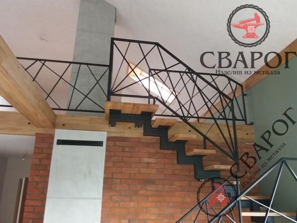 Легкая лестница в стиле Loft фото 3